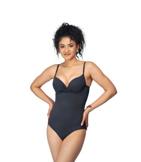 MAILLOT PUSH-UP DOUBLE REMBOURRAGE – NOIR