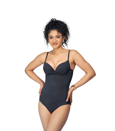 MAILLOT PUSH-UP DOUBLE REMBOURRAGE – NOIR