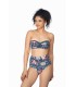Bas bikini taille haute - Imprimé Floral