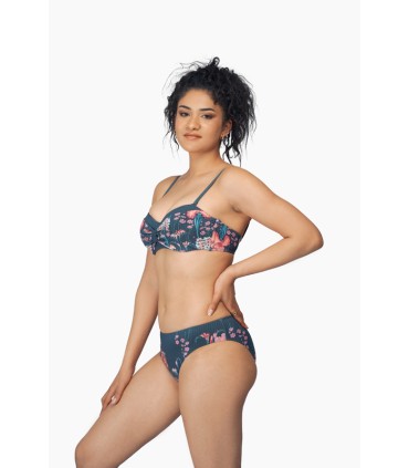 HAUT DE BIKINI -BANDEAU - IMPRIMé FLORAL