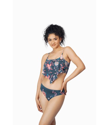 bas bikini - slip taille basse - impimé floral