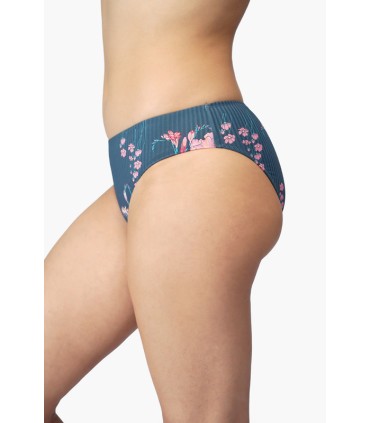 bas bikini - slip taille basse - impimé floral