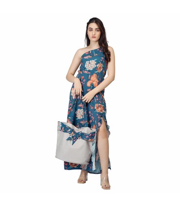 Beachwear robe longue - imprimé floral
