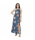 Beachwear robe longue - imprimé floral