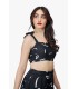 Top + short Calligraphie - noir  - Beachwear