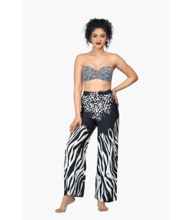 beachwear - pantalon - imprimé zebre