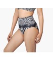Bas bikini -Slip taille haute - zèbre