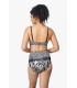 Haut bikini soutien bandeau - zebre