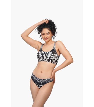 Bas bikini slip - zebre