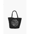 Sac spacieux - NOIR  calligraphie