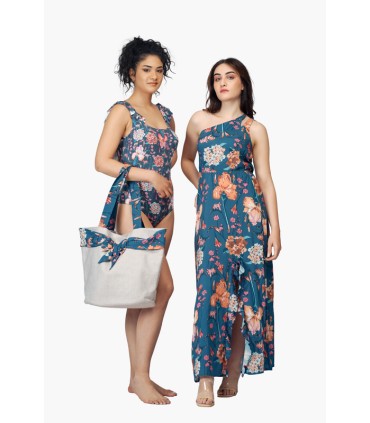 Sac de plage - imprimé floral