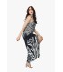 Robe longue Beachwear " Zèbre "