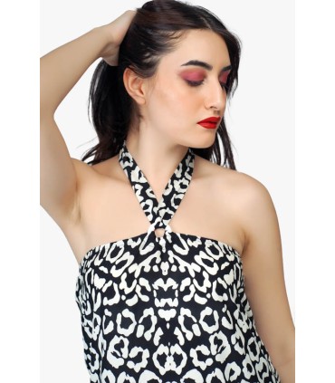 Robe longue Beachwear " Zèbre "