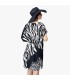Robe courte Beachwear zèbre