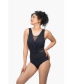 Maillot noir avec tulle
