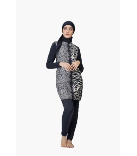 MAILLOT FEMME VOILÉE imprimé ZÈBRE