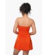 Robe maillot - bandeau- shiny orangé