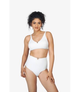 Bikini blanc avec accessoire