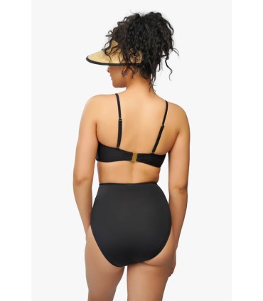 Bikini noir avec accessoires