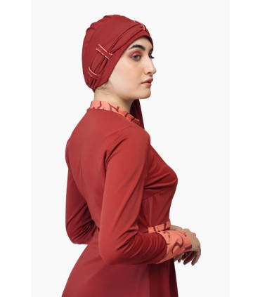 Femme voilée avec accessoire - burned Calligraphie