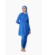 Femme voilée avec accessoire - bleu captain