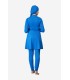 Femme voilée avec accessoire - bleu captain
