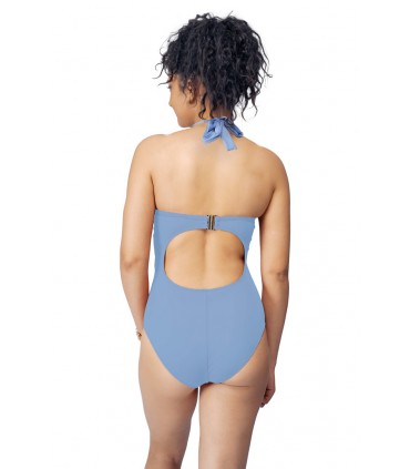 Maillot Push up -bonnet B - bleu violet -