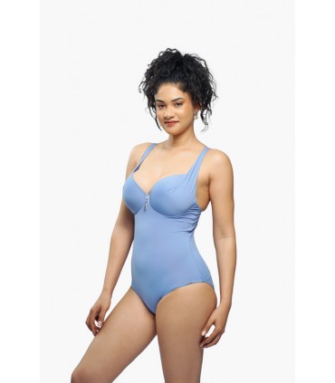 Maillot Push up -bonnet C+D - bleu violet-