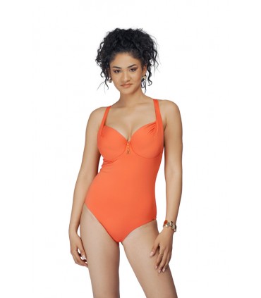 Maillot Push up -bonnet B  - Corail-