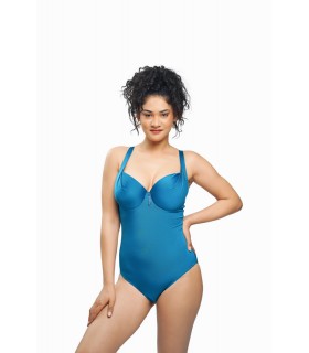 Maillot Push up -bonnet B  - bleu fondale-