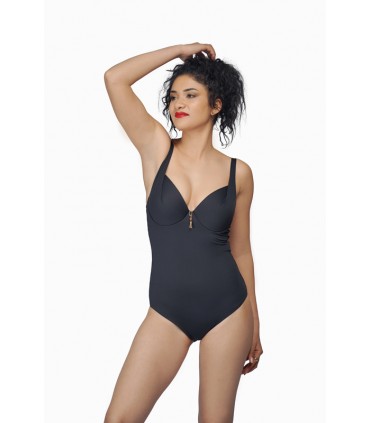 Maillot Push up -bonnet C+D -noir-