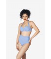 bikini bandeau - bleu violet -