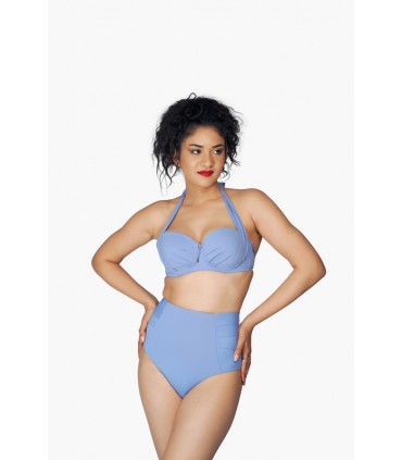 bikini bandeau - bleu violet -