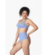 bikini bandeau - bleu violet -