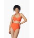 bikini bandeau - corail -