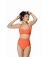 bikini bandeau - corail -