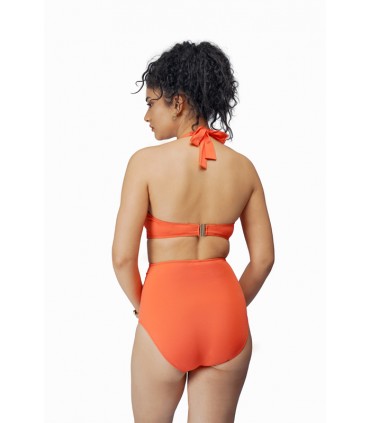 bikini bandeau - corail -