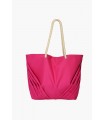 sac de plage - avec plis - rose-
