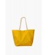 sac de plage - avec plis - jaune-