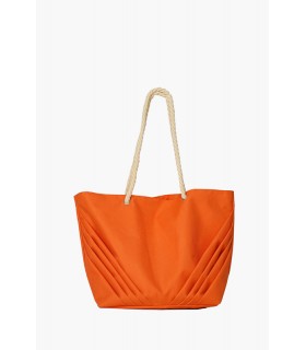sac de plage - avec plis -orange-