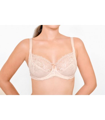 soutien-gorge  emboîtant avec armature- rose poudré
