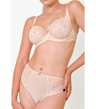 soutien-gorge  emboîtant avec armature- rose poudré