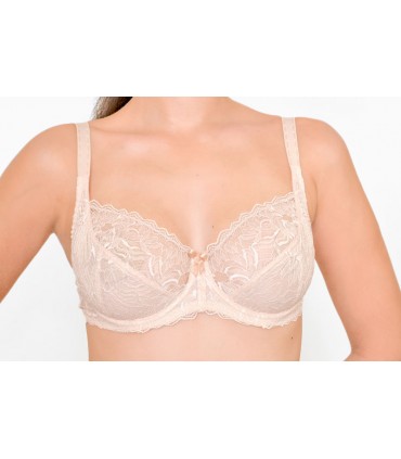 soutien-gorge  emboîtant avec armature- rose poudré