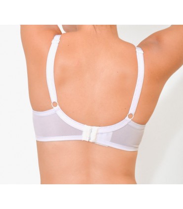 soutien-gorge emboîtant avec armature - blanc-