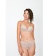 Slip taille basse - rose poudré - dentelle -