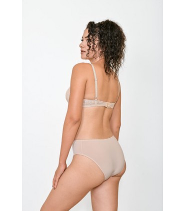 Slip taille basse - rose poudré - dentelle -