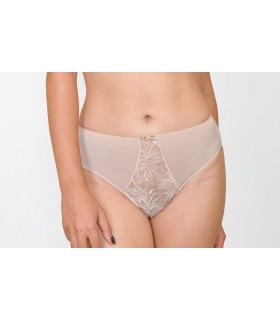 Slip taille basse - rose poudré - dentelle -