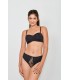 Slip taille basse - rose poudré - dentelle -