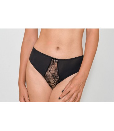 Slip taille basse - rose poudré - dentelle -