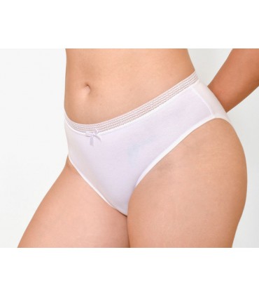 slip taille basse avec galon - coton bio -